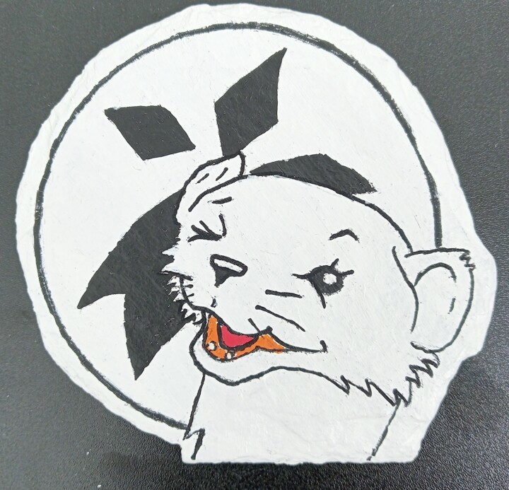 Breizh hermine 绘画, 3.9x3.9 in
