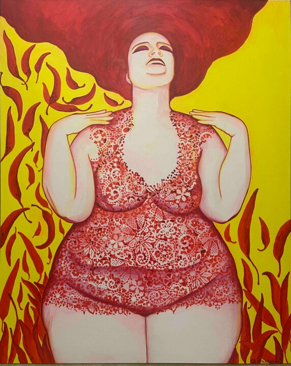 Мадам Чили Tablo, 39,4x31,5 in