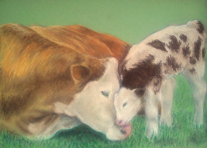 Tendresse 绘画, 8.3x11.4 in