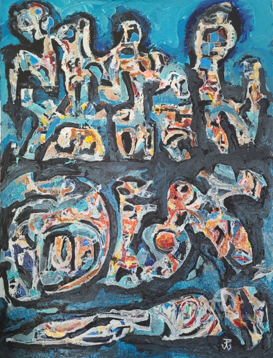 Arc of Doves 绘画, 48x36 in