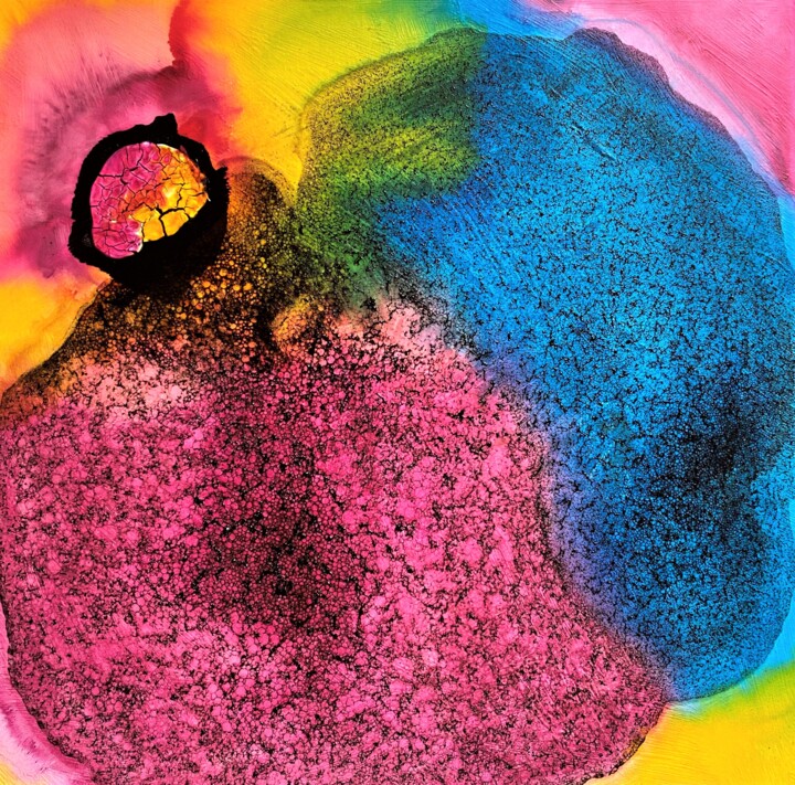 Magic Colors - Brain 绘画, 23.6x23.6 in