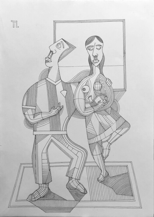 图画,  16.5x11.7 in 