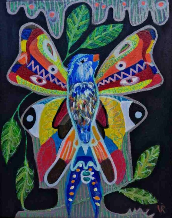 more than a bird 绘画, 11.8x9.8 in