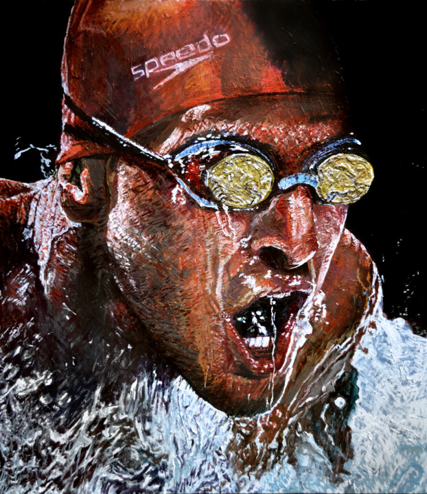 Only Gold Can Judge Me 绘画, 43.3x39.4 in