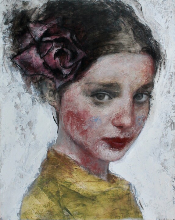 Rose 绘画, 19.7x15.8 in