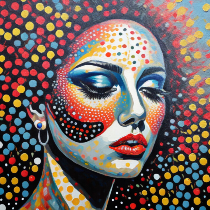 Isabella 3 绘画, 31.5x31.5 in