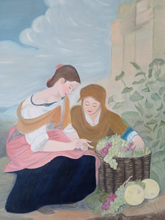 Las jornaleras 绘画, 31.9x25.6 in