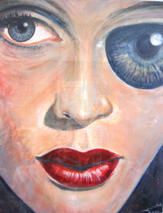 Regard perdu 绘画, 19.7x15.8 in