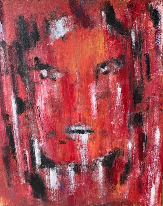 Brazen Red 绘画, 24x20 in