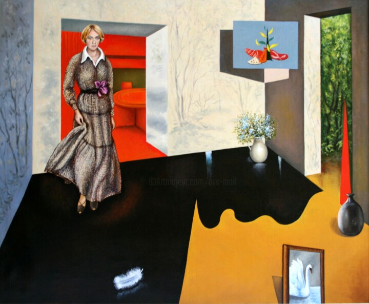 The Mistress of the House / Хозяйка дома 绘画, 30.3x36.2 in