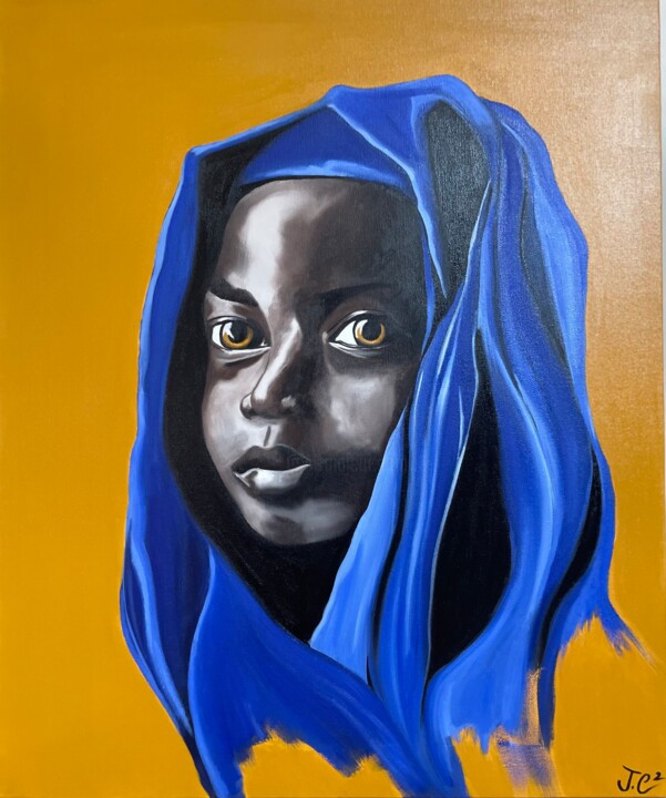 LES YEUX D'OR 绘画, 28.4x23.6 in