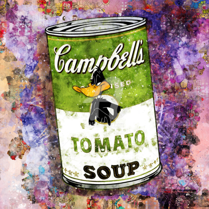 Campbell's : Daffy Duck 数字艺术, 14.2x14.2 in
