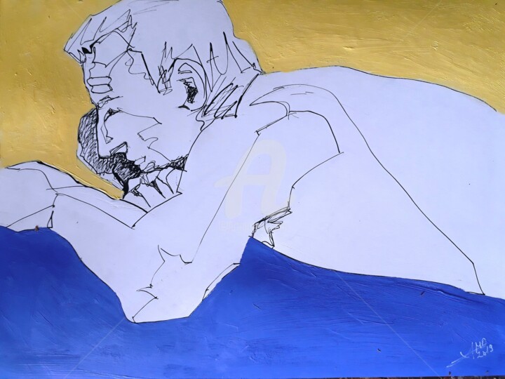 Repos 绘画, 11.8x15.8 in