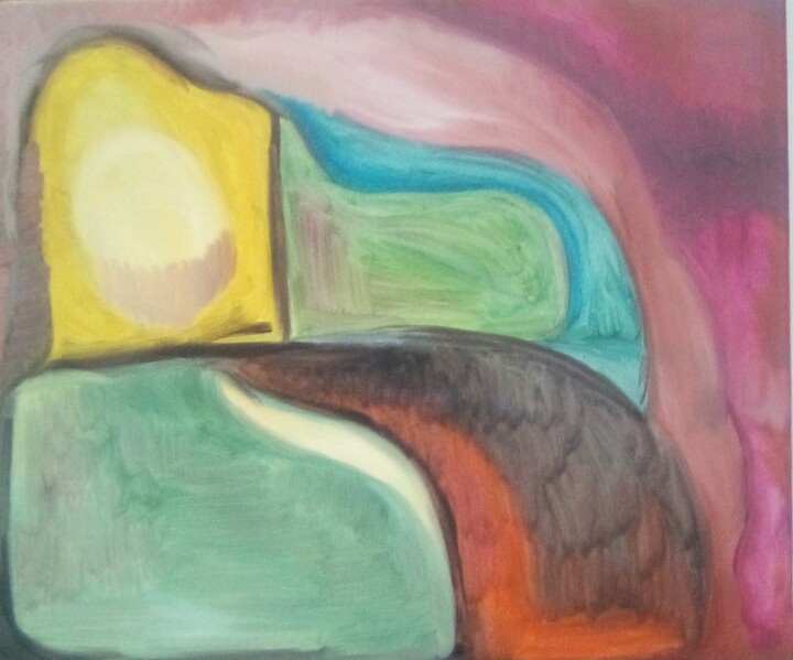 composizione ad olio 绘画, 15.8x19.7 in