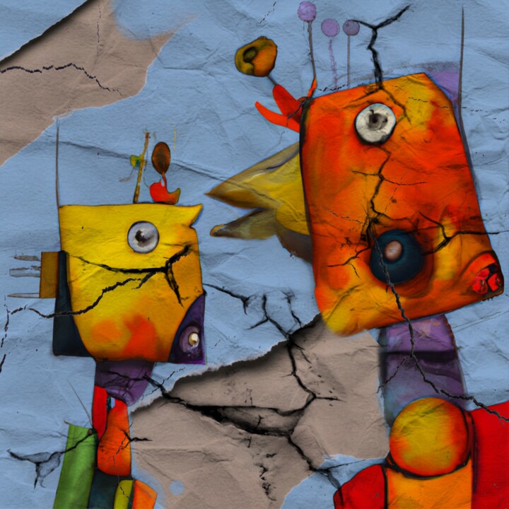 Shattering 绘画, 39.4x39.4 in