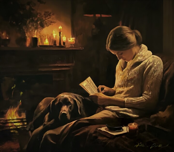 Dozing Off Pittura, 12x15 in
