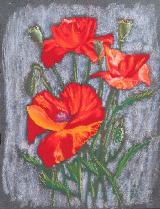 Mohn Drawing, 11.8x9.5 in