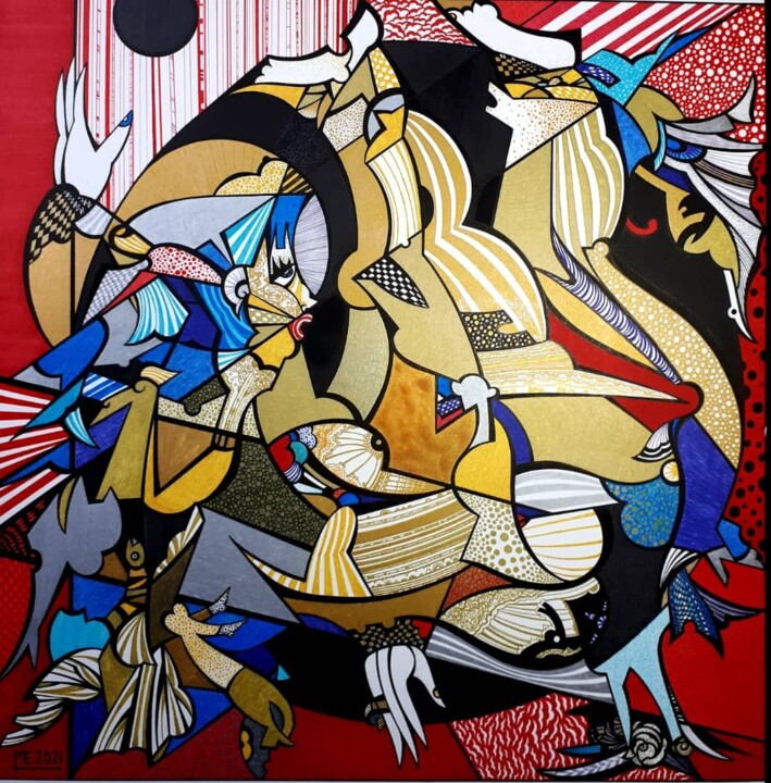 Endeavor 绘画, 19.7x19.7 in