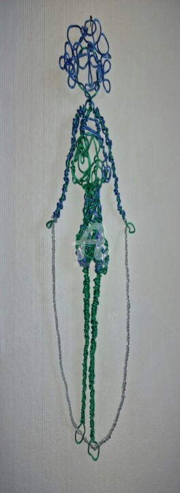 Jump rope girl 雕塑, 19.3x7.1 in