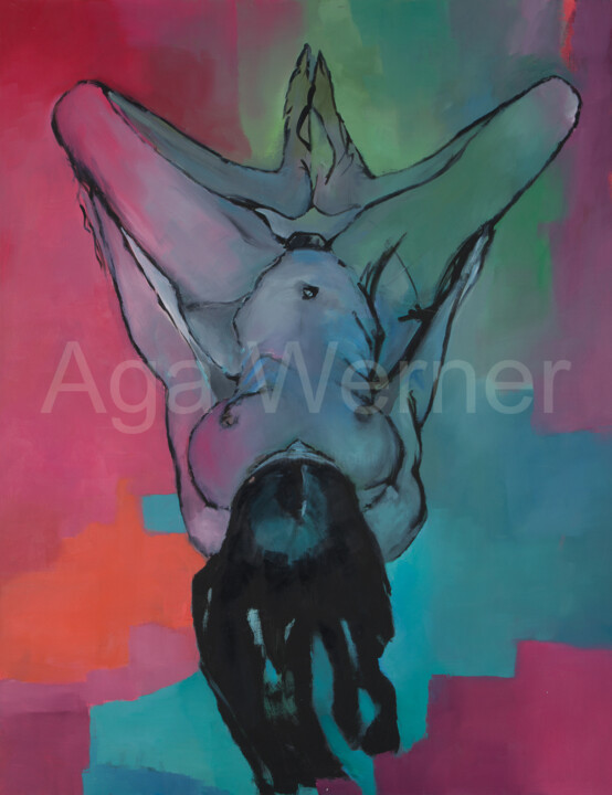 Painting titled "Sneha" by Aga Werner, Original Artwork, Oil