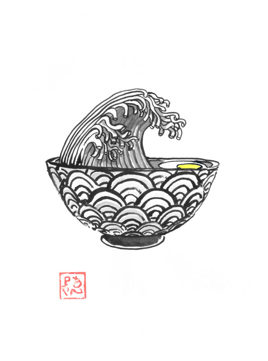 ramen wave 图画, 15.8x11.8 in