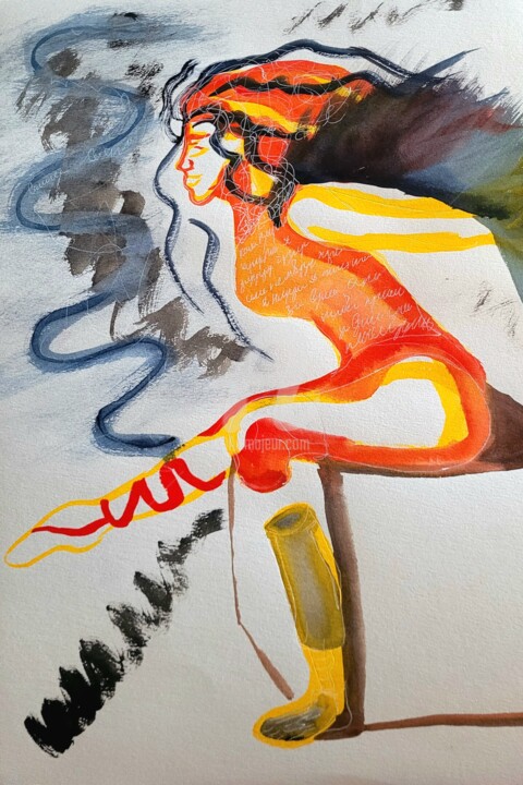 Fly 图画, 16.5x11.7 in