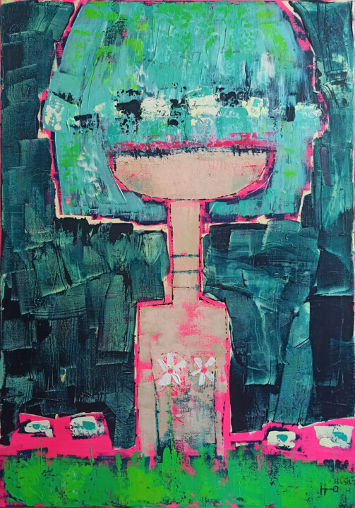 Flor desarropada 绘画, 39.4x27.6 in