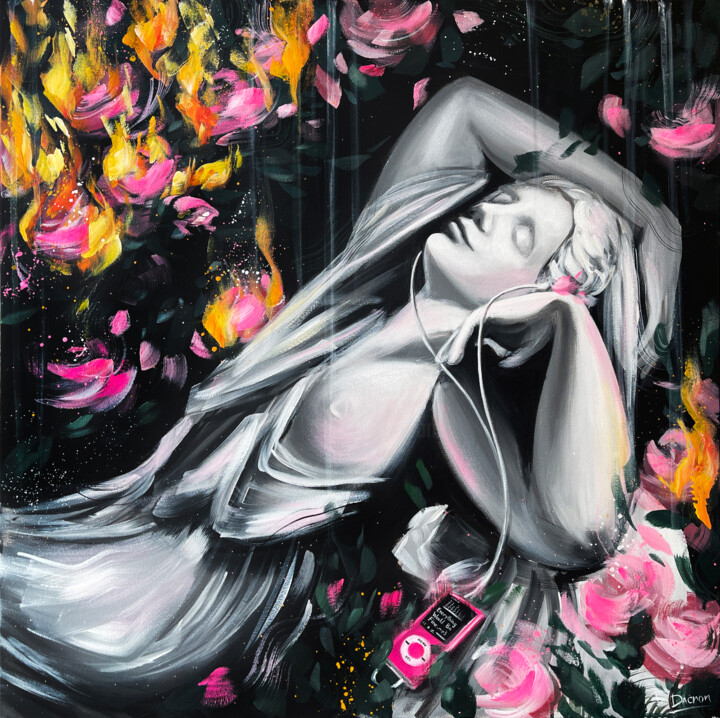绘画 标题为“Everything will be…” 由Daria Dacron, 原创艺术品, 丙烯 安装在木质担架架上