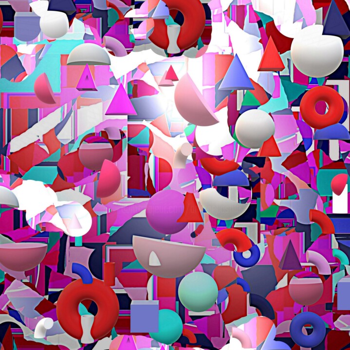 "VIAGGIARE SULLE STR…" başlıklı Dijital Sanat Iannilli  Laila Antonella tarafından, Orijinal sanat, 3D modelleme Plastik cam…