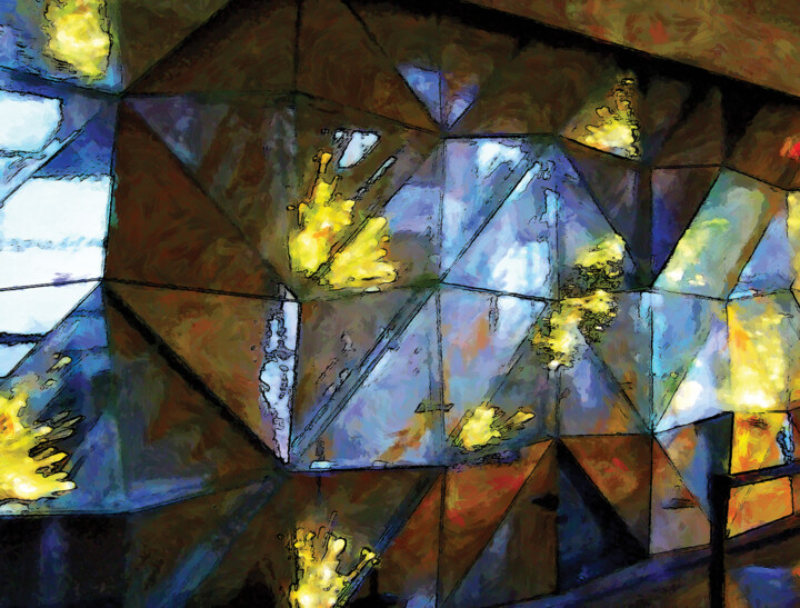 Reflejos/XL large original artwork 数字艺术, 59x78.5 in