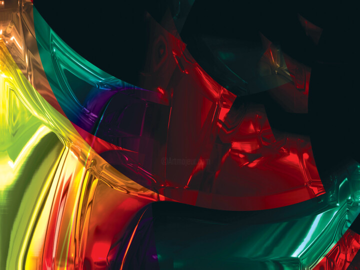 「Cristales 3/XL larg…」というタイトルのデジタルアーツ Javier Diazによって, オリジナルのアートワーク, デジタルプリント