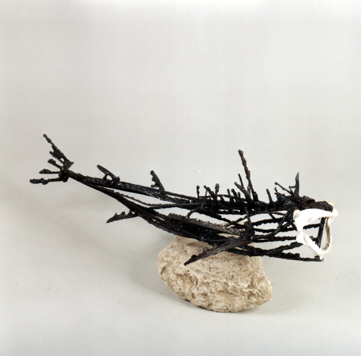 雕塑,  17.3x37 in 