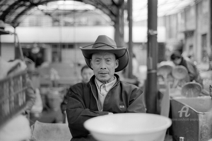 Man wearing a hat - Zhongdian - China 摄影