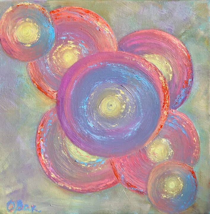 Painting titled "Vynil of the soul" by O. Bar, Original Artwork, Oil