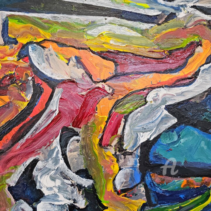Artwork's surface or texture