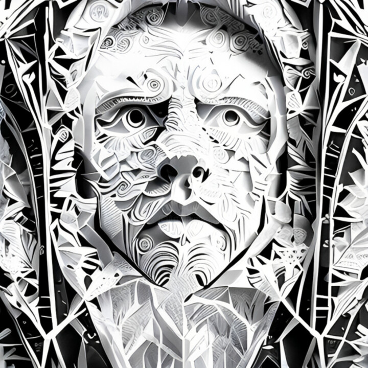 Portrait-Papercut-zz 数字艺术