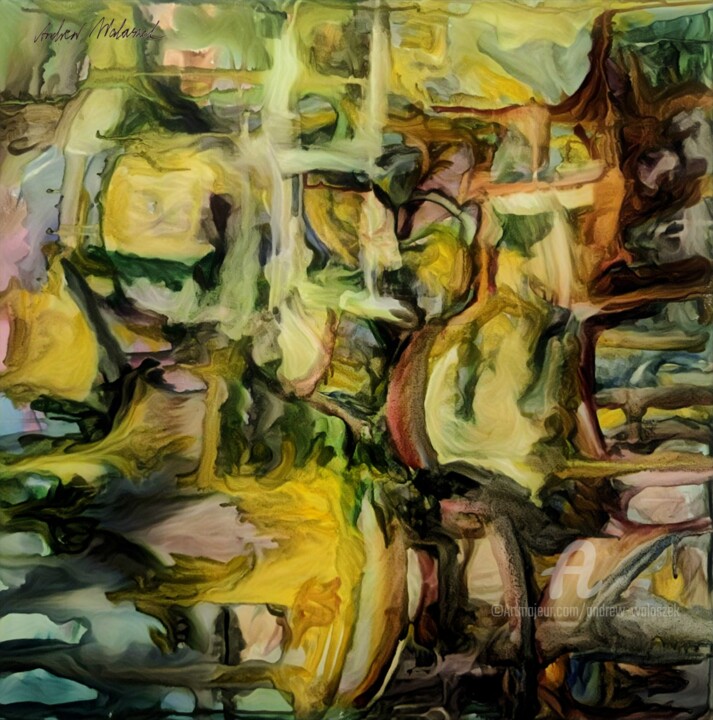 Digital Arts titled "Separation of Powers" by Andrew Walaszek, Original Artwork, Digital Painting Mounted on Wood Stretcher…