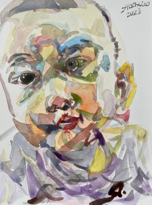 A baby 绘画, 8.3x5.7 in