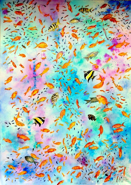Caught in the Vortex 绘画, 22.5x16.5 in