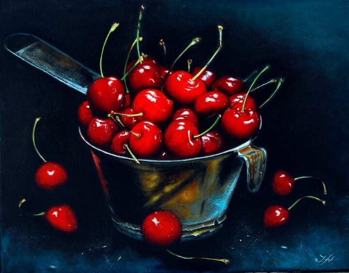 Cherry Feast 绘画, 22x28 in