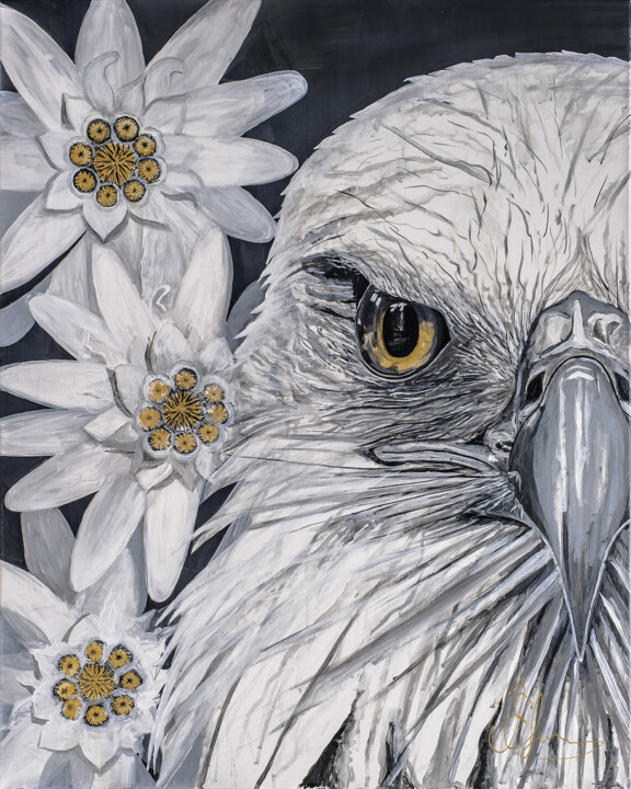 Big love. Eagle 绘画, 39.4x31.5 in