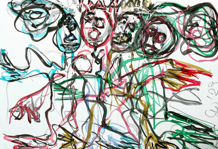 Brothers In Arms 绘画, 8.7x12.6 in