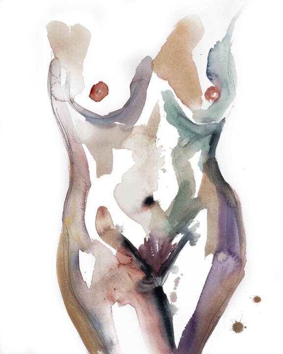 Nude No. 28 绘画, 20x16 in