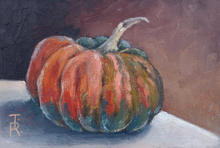 Small pumpkin 绘画, 3.9x5.9 in