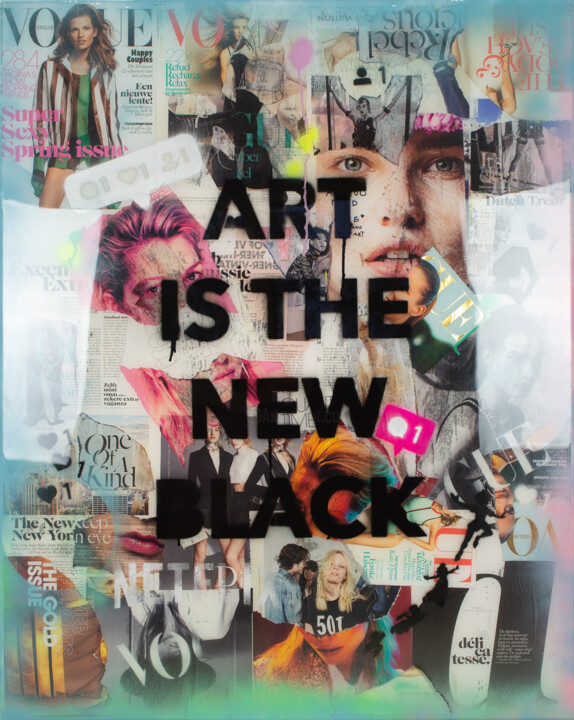 New Black 拼贴, 39.4x31.5 in