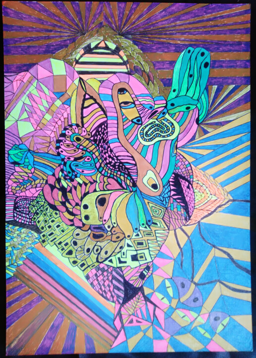 Cerebral impulse 图画, 13x9.5 in