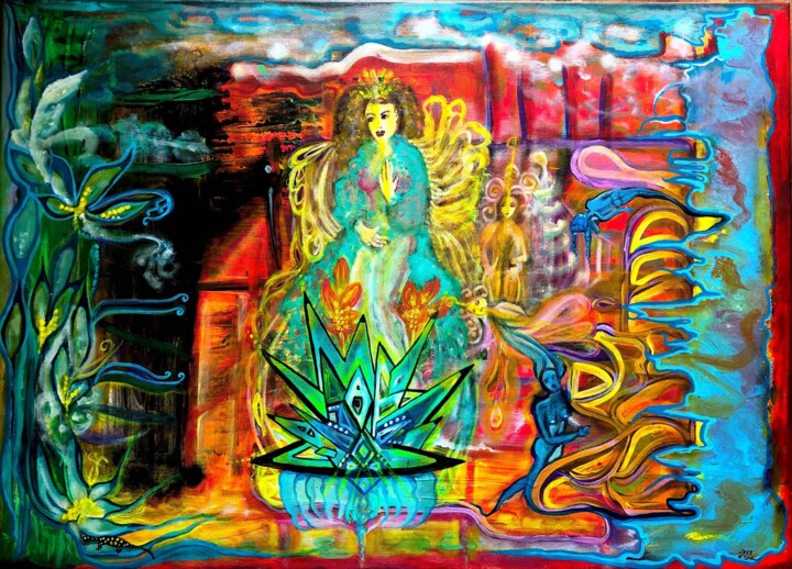 Zauberkristall 绘画, 27.6x39.4 in