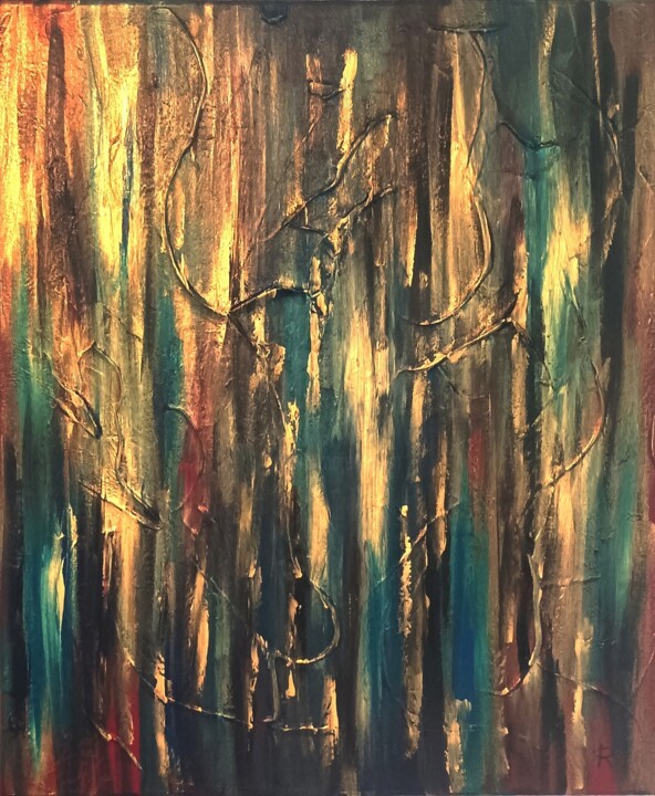 Peinture intitulée "Némésis" par Renaud Angerville-Langlois, Œuvre d'art originale, Acrylique Monté sur Châssis en bois