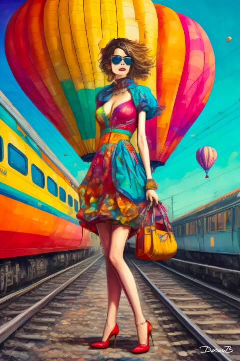 Entre deux trains 数字艺术