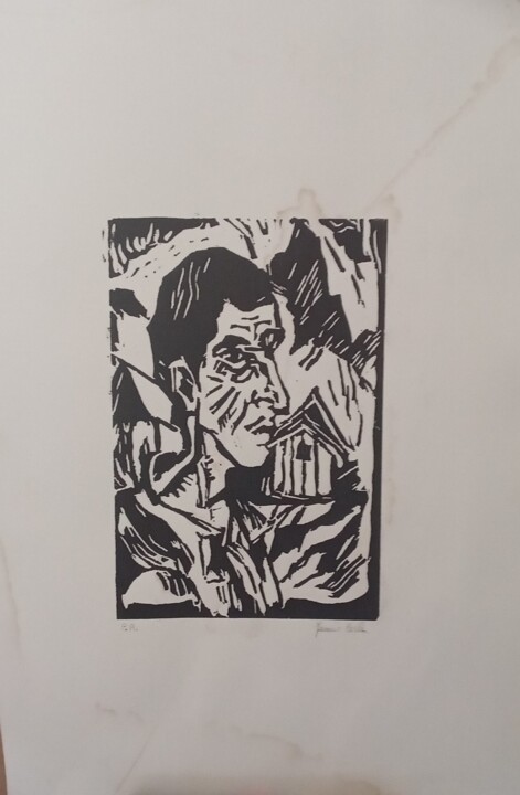 un uomo 印花与版画, 19.7x13.8 in